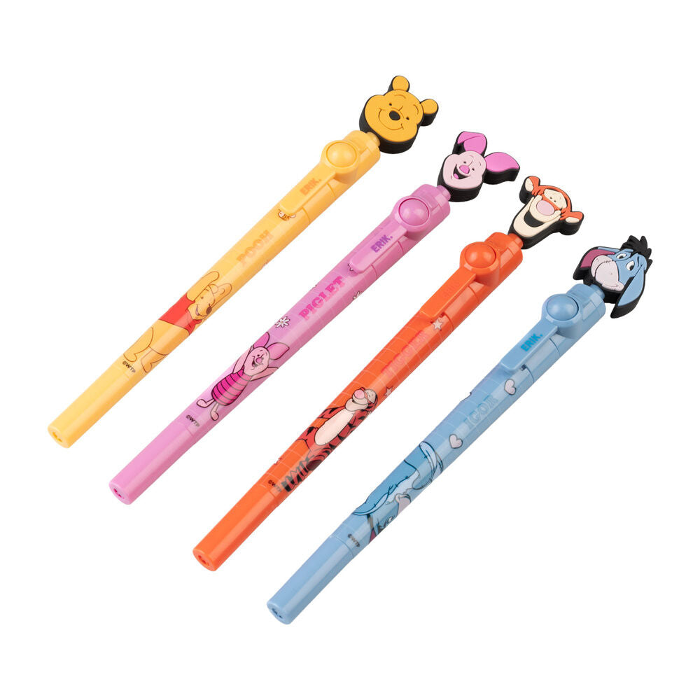 Bolígrafo Disney Winnie the Pooh con topper giratorio de silicona - 2