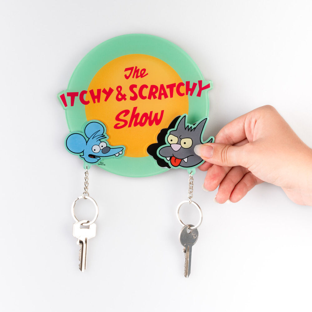 Colgador de llaves ERIK de Itchy y Scratchy con dos llaveros - 2