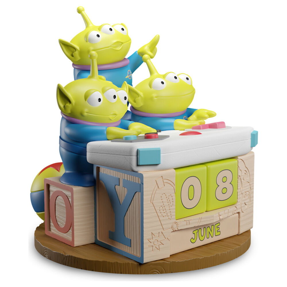 Calendario perpetuo 3D de Alien de Toy Story con tres personajes verdes - 2