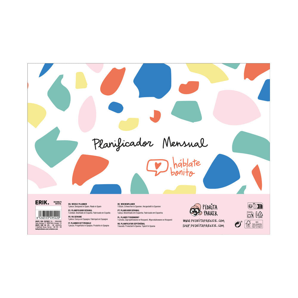Planificador mensual A4 Hablate Bonito de Pedrita Parker - 2