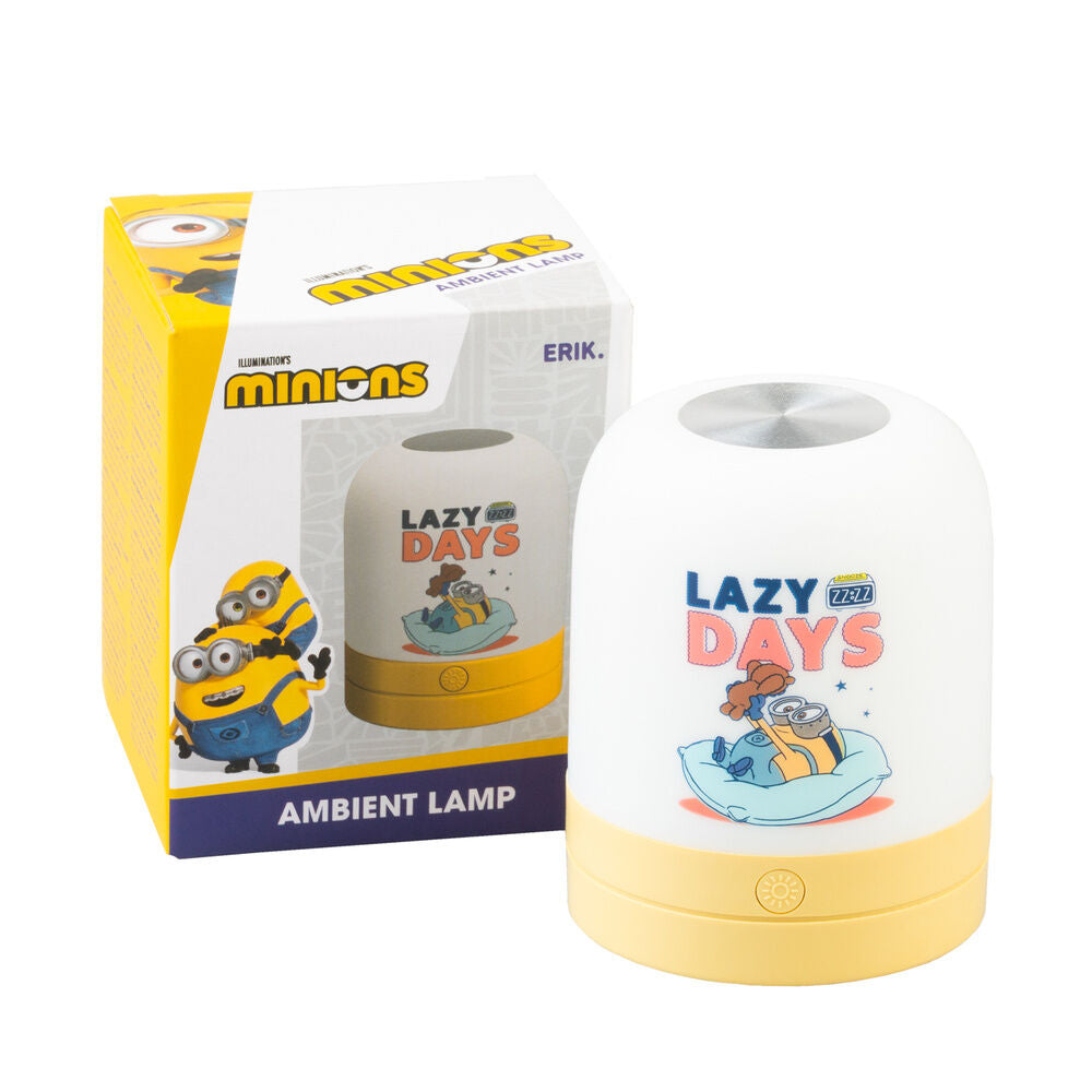 Lámpara de ambiente Minions Lazy Days blanca y amarilla - 2
