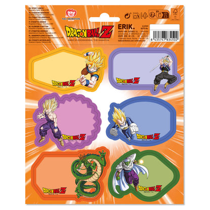 Lámina de seis etiquetas adhesivas Dragon Ball Z de ERIK - 2