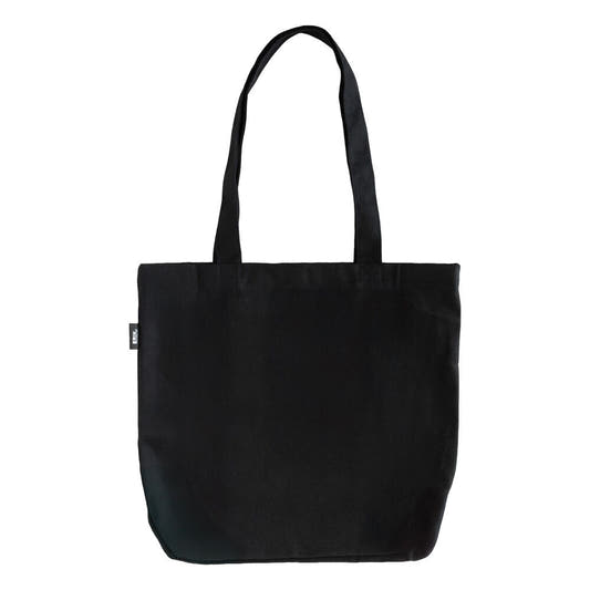 Bolsa de tela negra ERIK con logo BTS blanco - 2