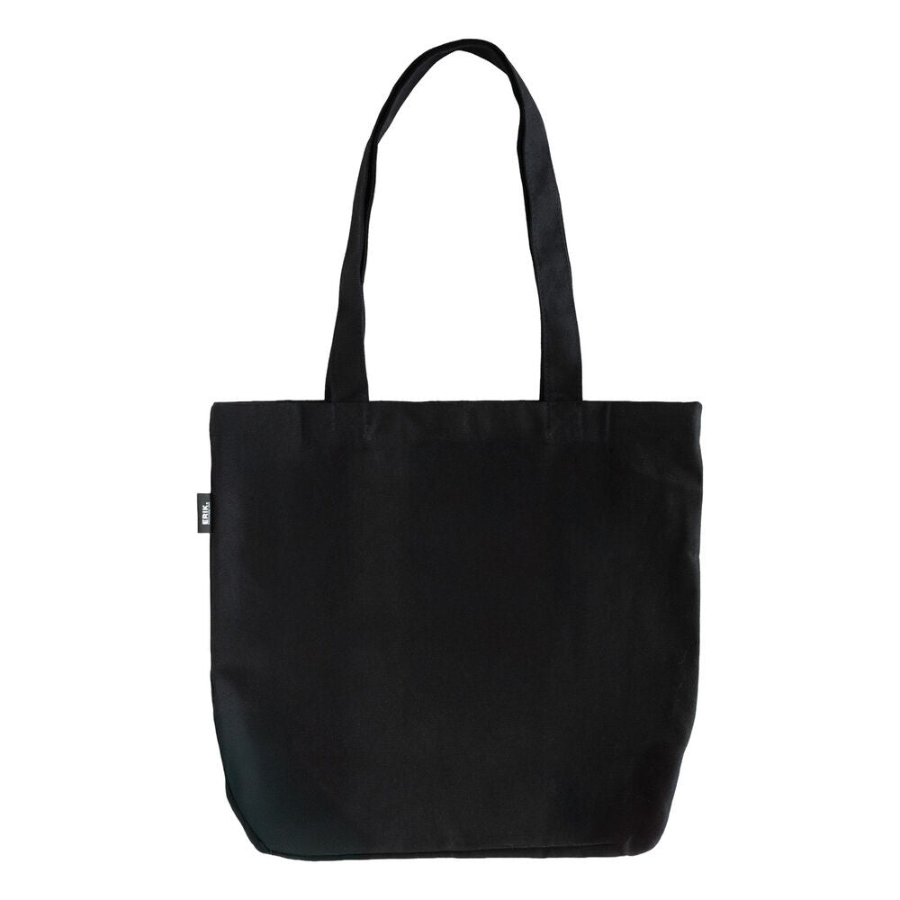 Bolsa de tela negra ERIK con logo BTS blanco - 2