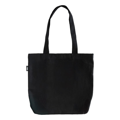 Bolsa de tela negra ERIK con logo BTS blanco - 2