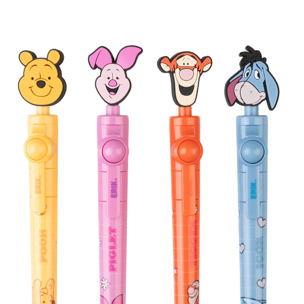 Bolígrafo Disney Winnie the Pooh con topper giratorio de silicona - 3