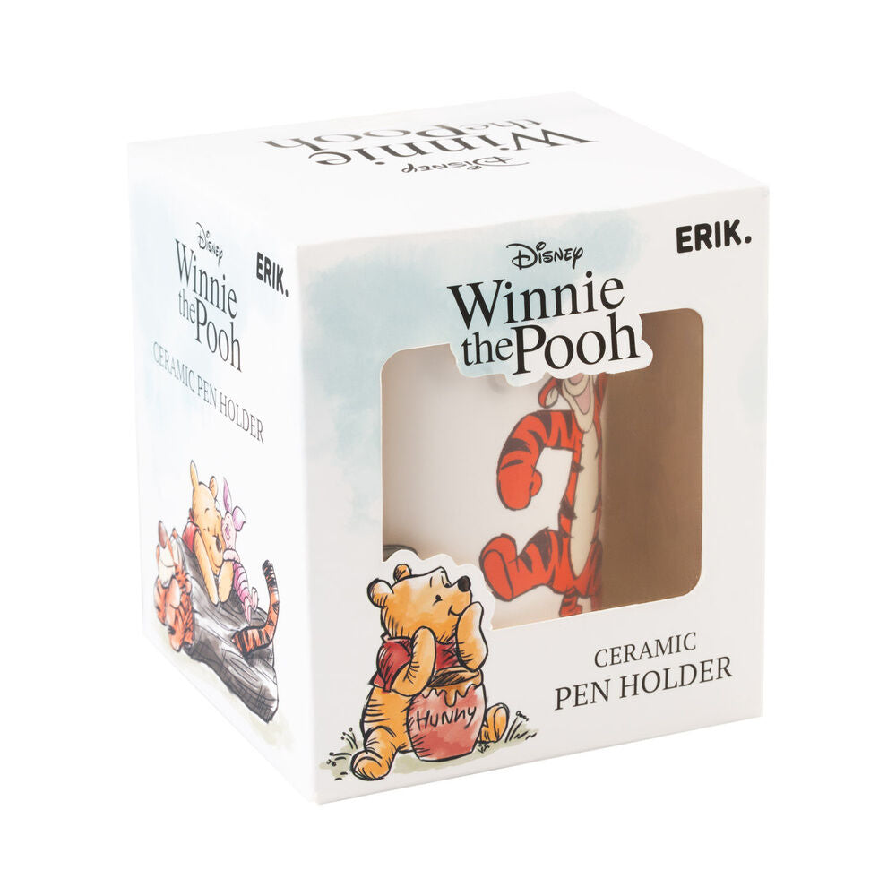 Bote portalápices cerámico de Winnie the Pooh Disney con escena de picnic - 3