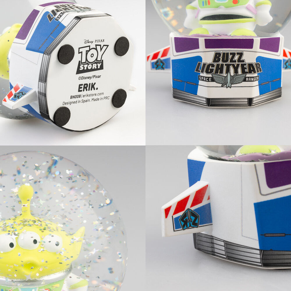 Bola de nieve del Alien de Toy Story con base de Buzz Lightyear - 3