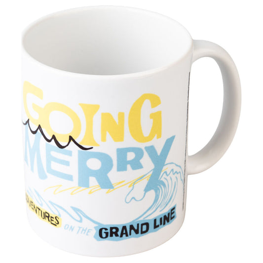 Taza blanca de cerámica One Piece con ilustración del Going Merry - 3