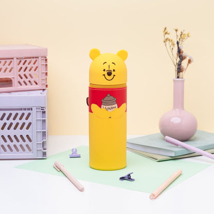 Estuche portatodo 3D amarillo de Winnie the Pooh con tarro de miel - 4