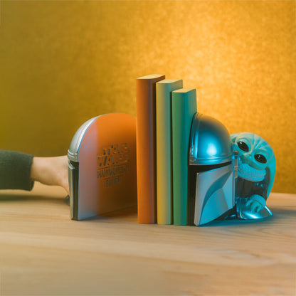 Sujetalibros de The Mandalorian y Grogu Star Wars con libros - 4