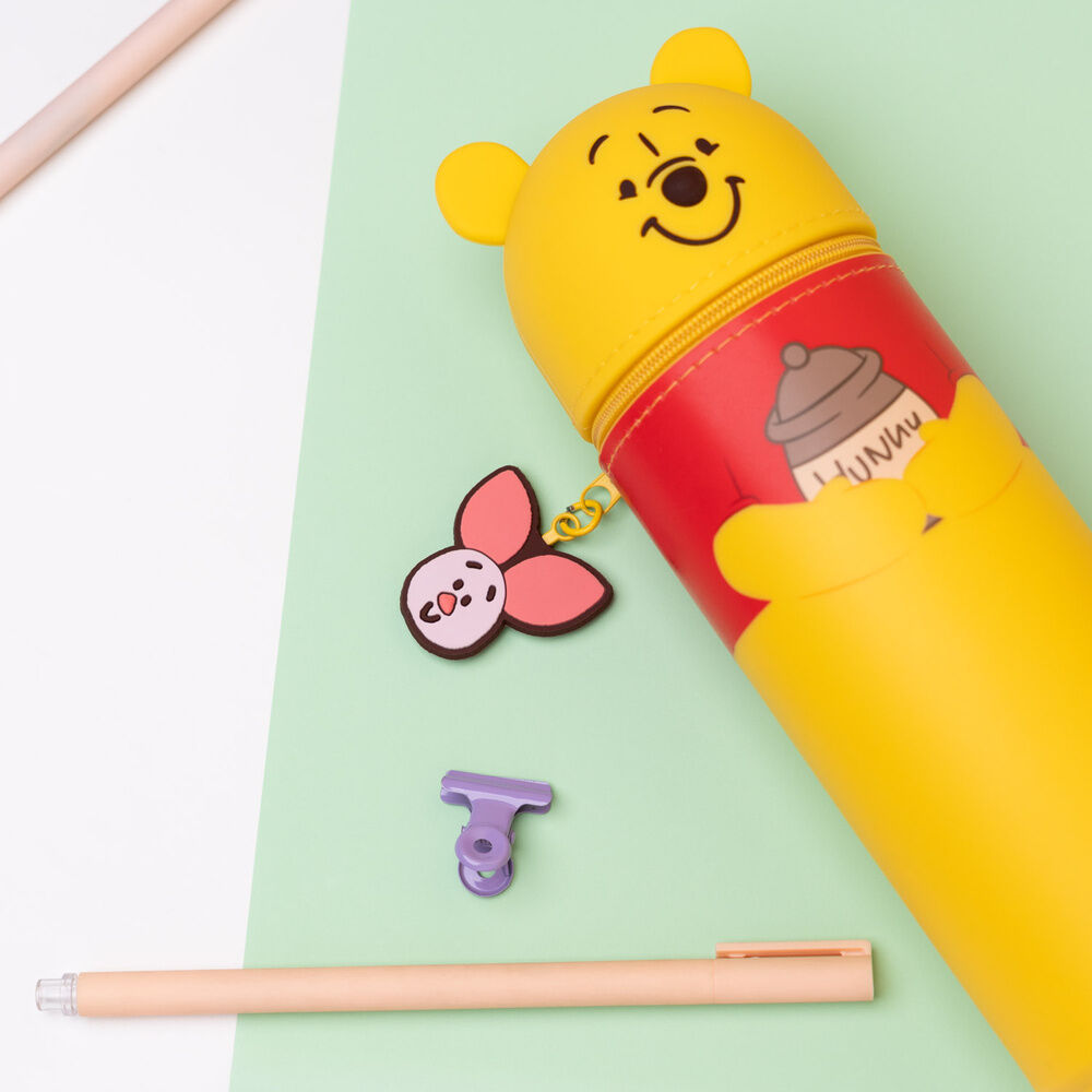 Estuche portatodo 3D amarillo de Winnie the Pooh con tarro de miel - 6