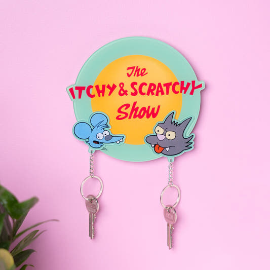 Colgador de llaves ERIK de Itchy y Scratchy con dos llaveros - 6