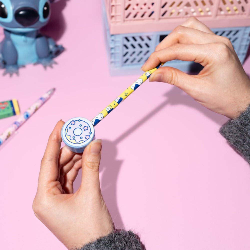 Set de papelería Stitch Disney con estuche, cuaderno y accesorios - 6