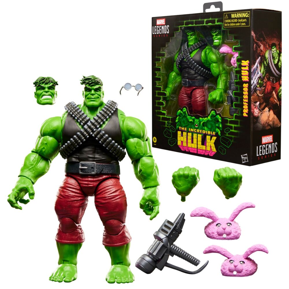 Figura articulada Professor Hulk Marvel Legends de 15 cm con accesorios - 2