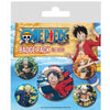 Set de 5 pins de One Piece con Luffy y otros personajes