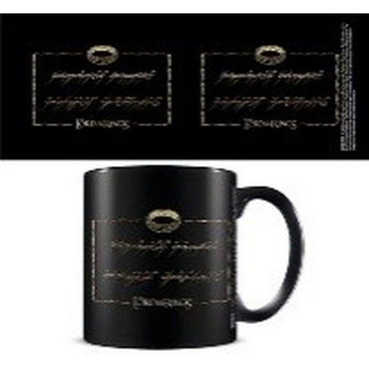 Taza negra de cerámica de El Señor de los Anillos de 325 ml