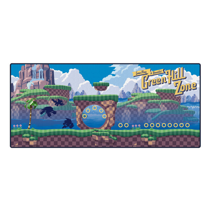 Alfombrilla gaming Sonic The Hedgehog con diseño Green Hill Zone