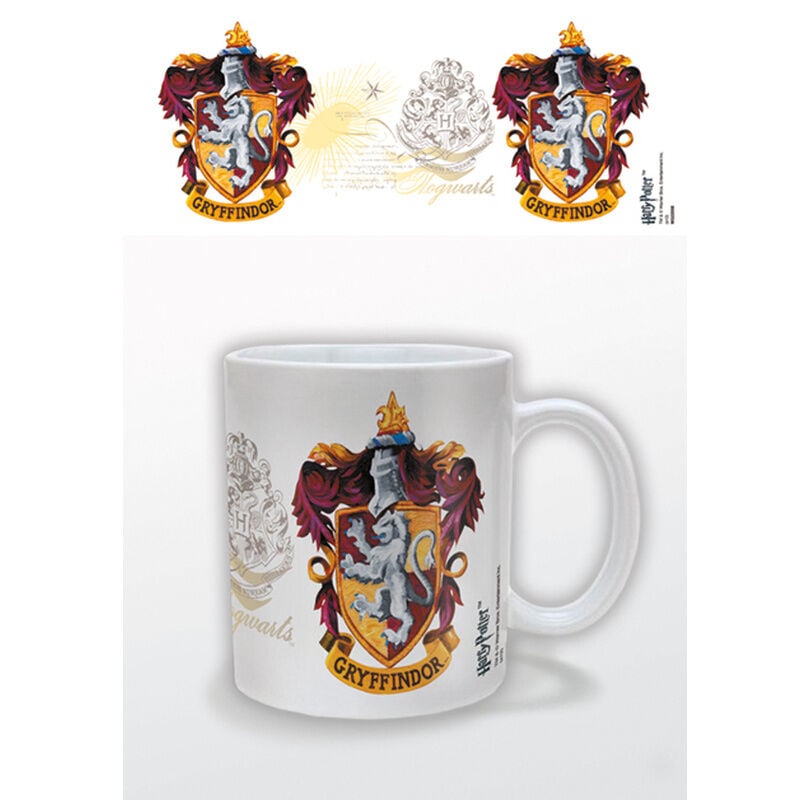 Taza de cerámica Harry Potter con escudo de Gryffindor