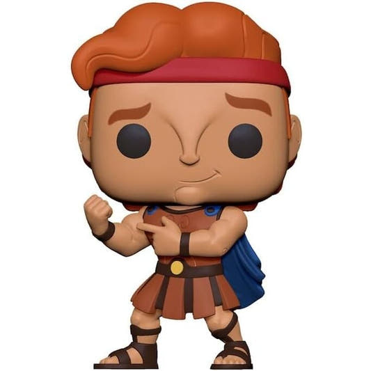 Figura Funko POP de Hércules de Disney con capa azul