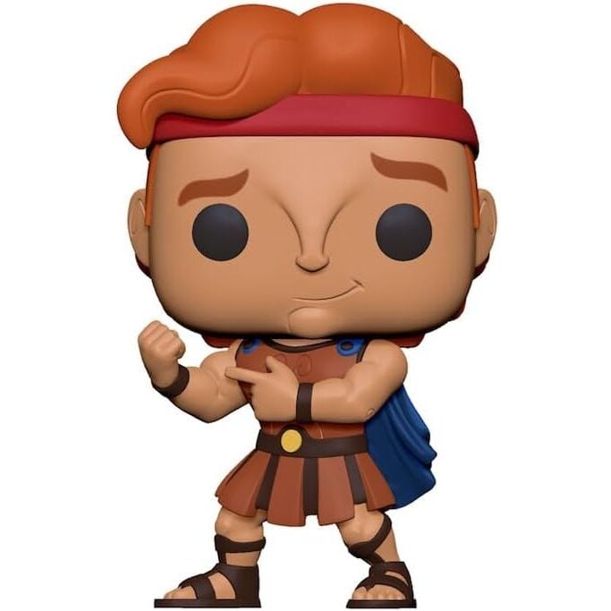 Figura Funko POP de Hércules de Disney con capa azul