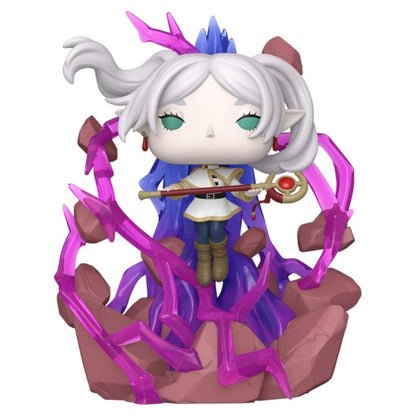 Figura Funko POP! Deluxe de Frieren con bastón y efectos fucsias