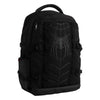 Mochila negra de Spider-Man Marvel con emblema de araña y bolsillo lateral