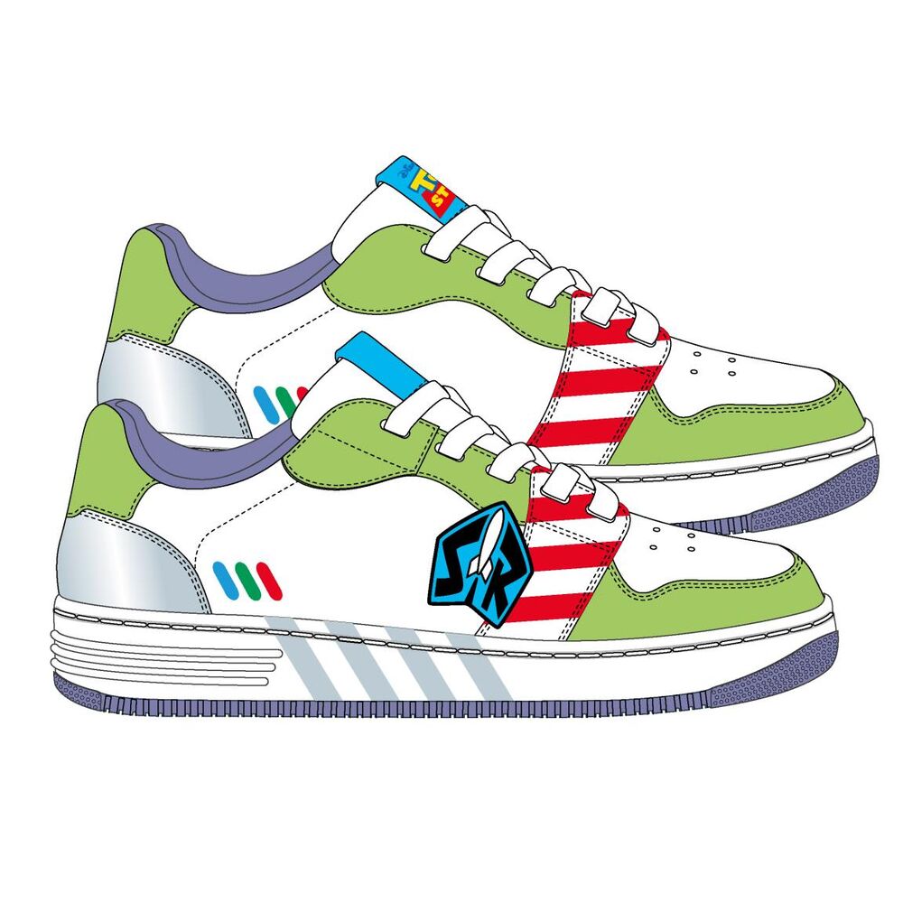 Deportivas CERDÁ Disney Toy Story en blanco, verde y multicolor