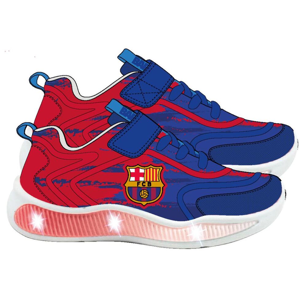 Deportivas F.C. Barcelona azules y granates con luces