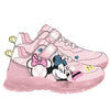Deportivas rosas de Minnie Disney con luces y doble velcro