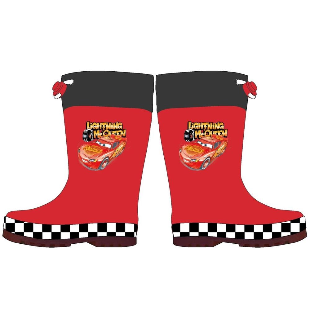 Botas de agua rojas Cars Disney con Lightning McQueen