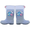 Botas de agua lila Disney Stitch con estampado frontal