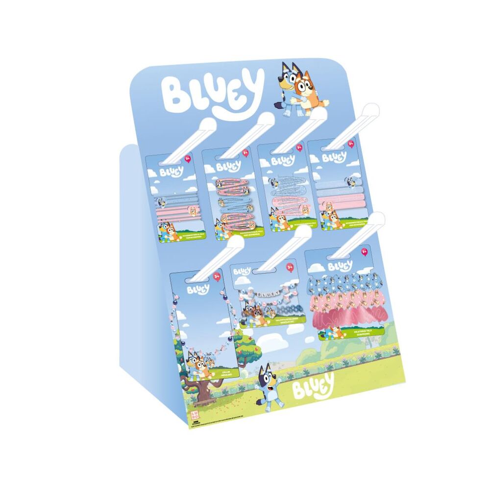 Accesorios para el pelo Bluey de CERDÁ en expositor