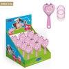 Cepillo de pelo rosa Peppa Pig con gomas elásticas