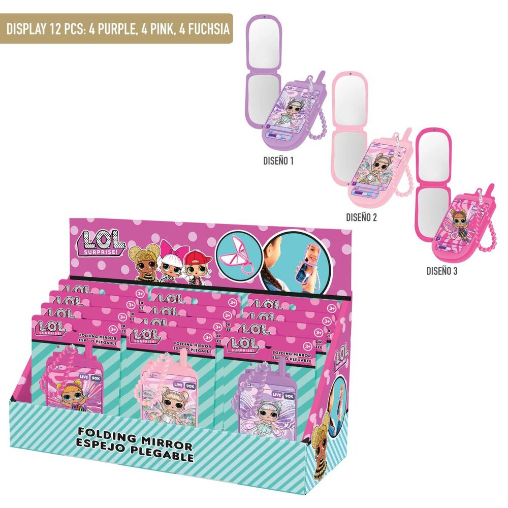 Espejo plegable Baby L.O.L. Surprise en tres diseños