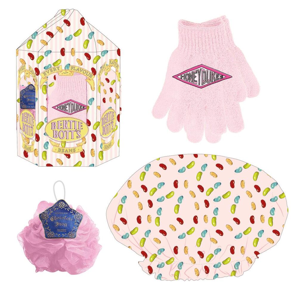 Set de belleza Harry Potter rosa con diseño Bertie Bott’s