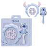 Set de accesorios para el pelo Stitch Disney con diadema, coletero y cepillo