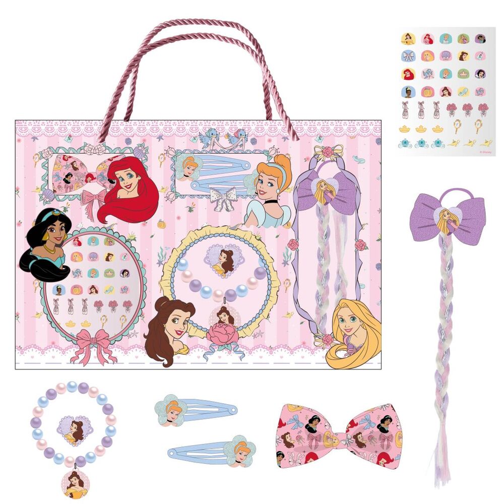 Set de belleza Princesas Disney CERDÁ con accesorios y caja decorada