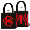 Bolsa shopping negra de Spider-Man Marvel con estampado rojo