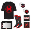 Camiseta negra de Spider-Man Marvel con emblema rojo
