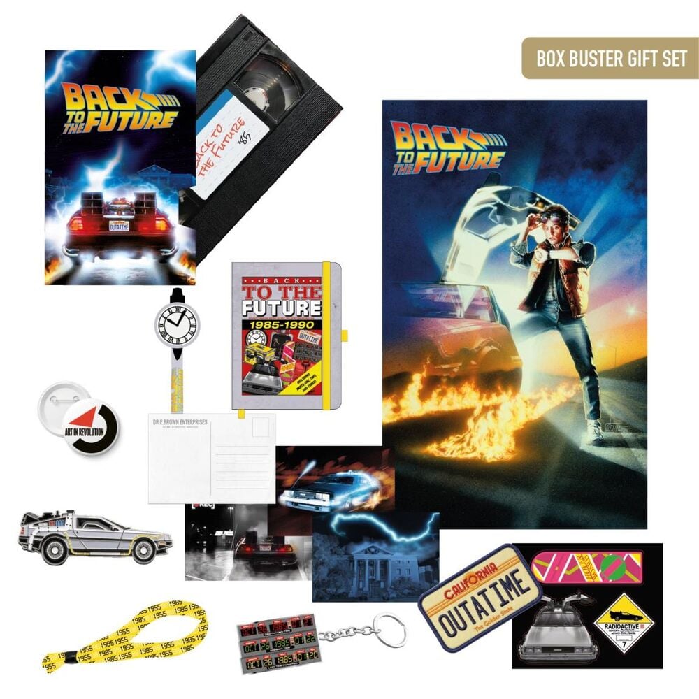 Set regalo de Regreso al Futuro CERDÁ con póster y accesorios inspirados en la película