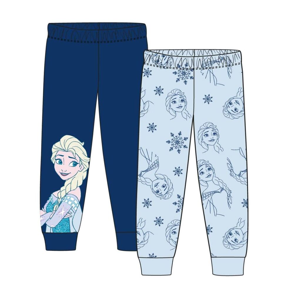 Set de dos pantalones Frozen Disney con estampados de Elsa y Olaf