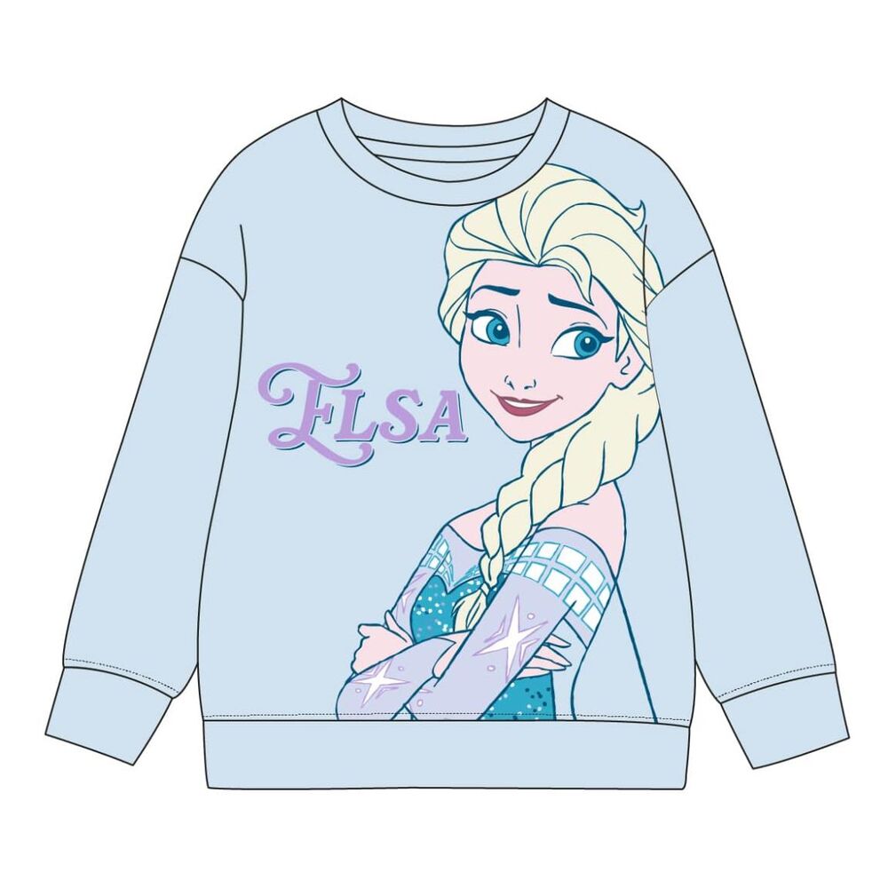 Sudadera infantil azul claro de Elsa de Frozen