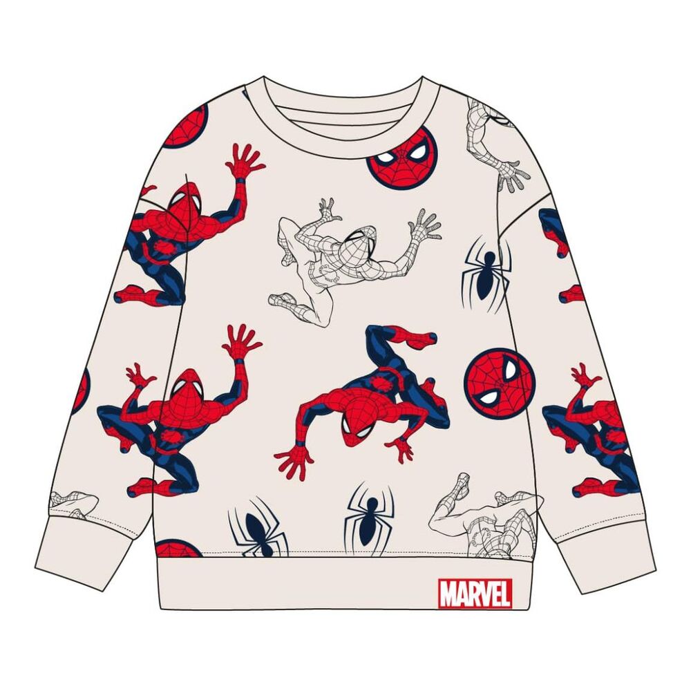 Sudadera infantil Spider-Man Marvel con estampado integral