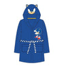 Bata infantil azul de Sonic the Hedgehog con capucha y bolsillos