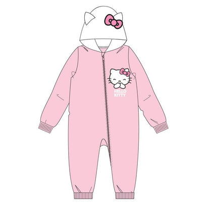 Pijama rosa de una pieza Hello Kitty con capucha