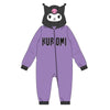 Pijama morado de una pieza Kuromi con capucha