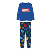 Pijama infantil azul de Los Vengadores Marvel con camiseta de manga larga y pantalón estampado