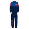 Pijama largo del F.C. Barcelona azul y granate con escudo y gráficos Barça