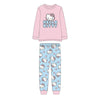 Pijama infantil de manga larga Hello Kitty rosa y azul